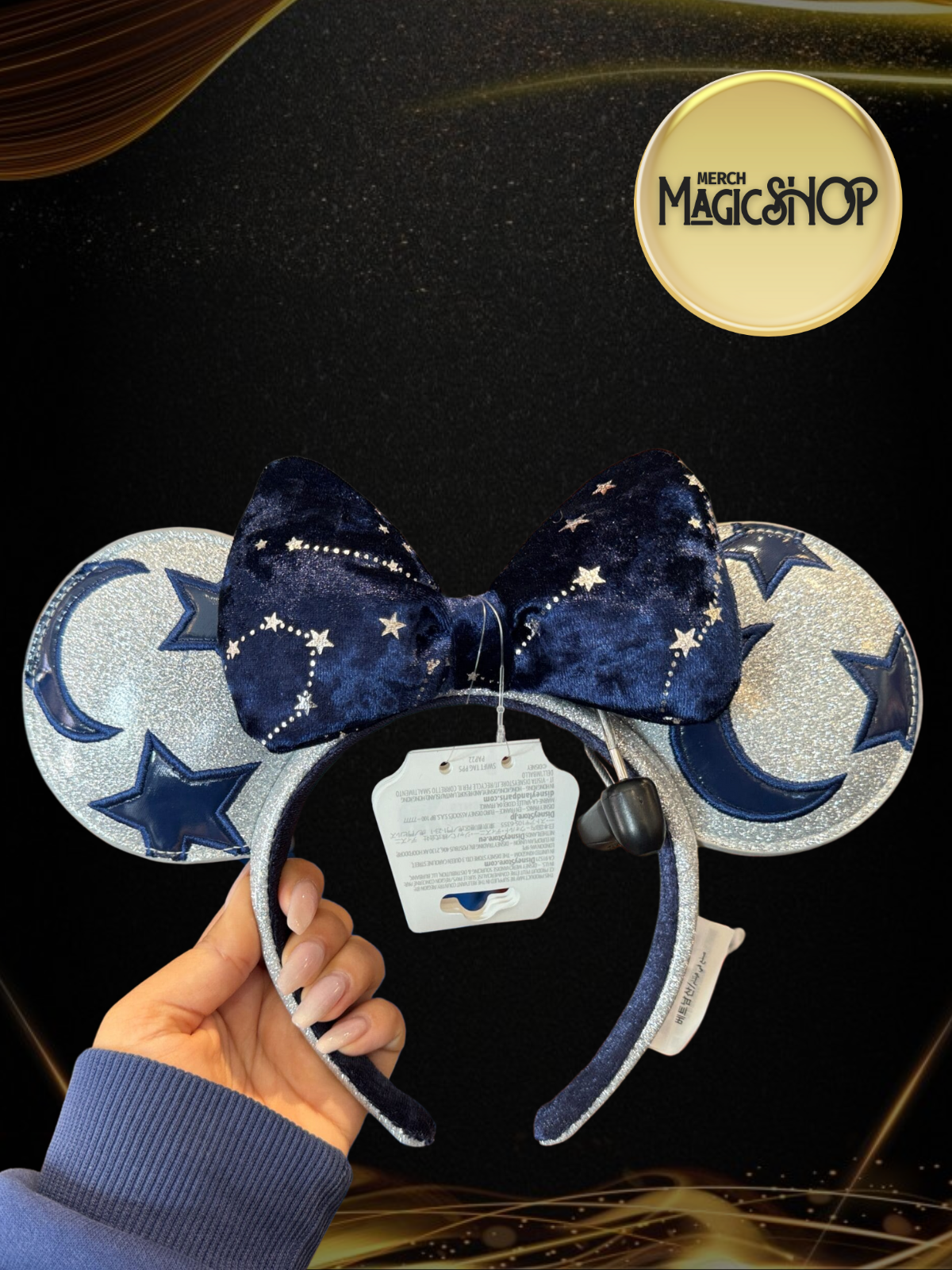 2025 Walt Disney World Parks Ears Constellation Sorcerer Mickey Headband New