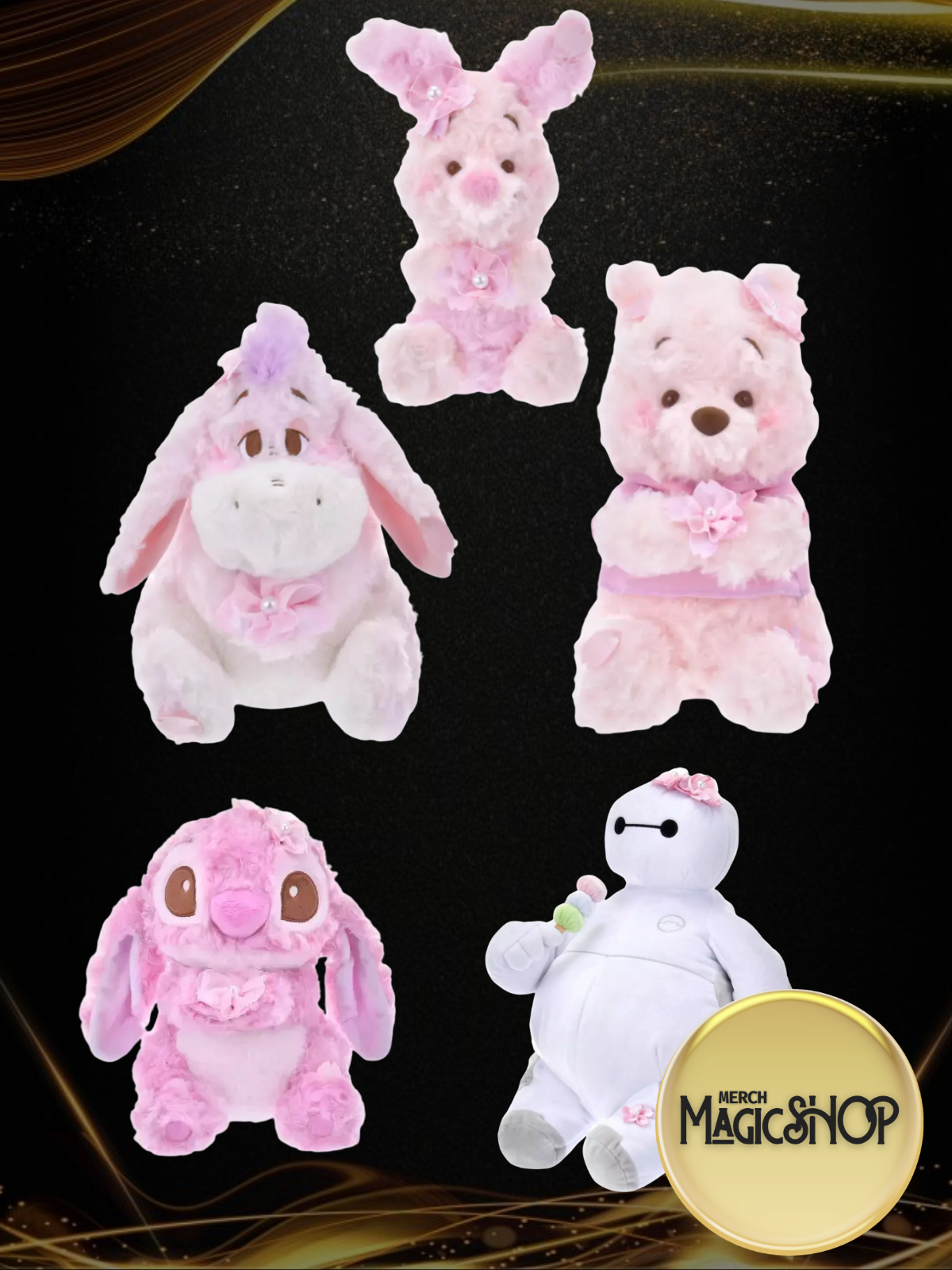 2025 Disney Japan Plush Cherry Blossom Sakura Pink Collection