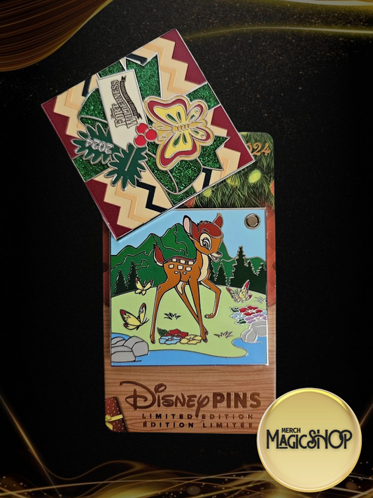 2024 Disney Parks Happy Holidays Gift Fort Wilderness Resort LE Pin Bambi