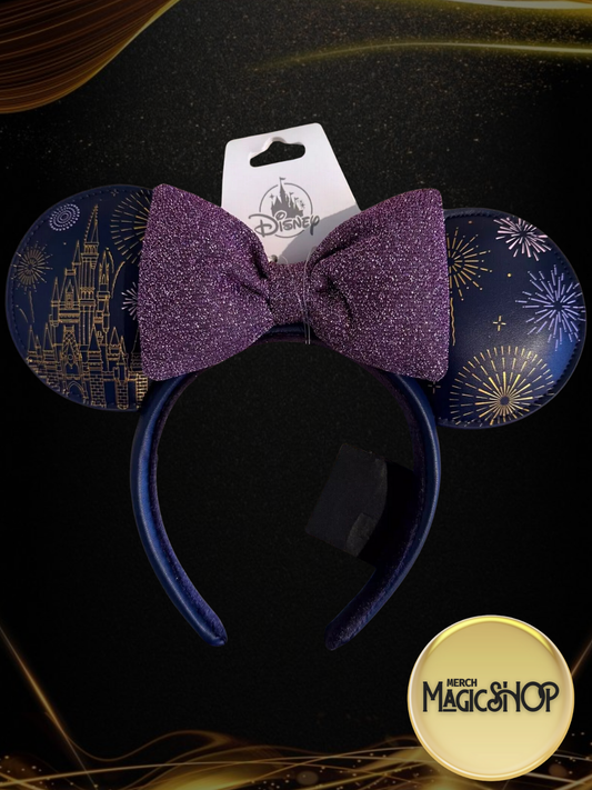 2025 Disney Parks Walt Disney World Magic Kingdom Castle Minnie Ear Headband