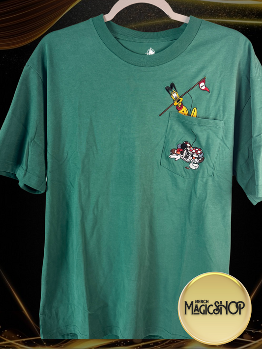 2025 Disney Parks Mickey and Pluto Golf T-shirt