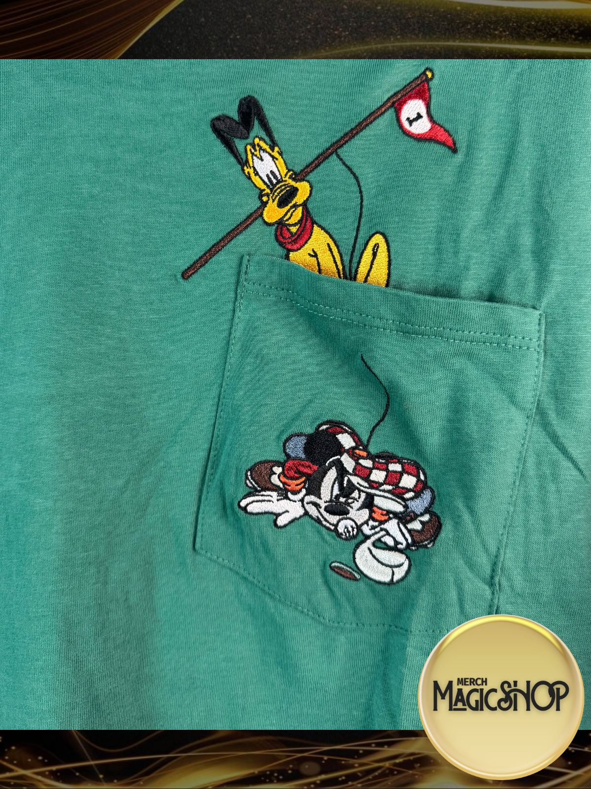 2025 Disney Parks Mickey and Pluto Golf T-shirt