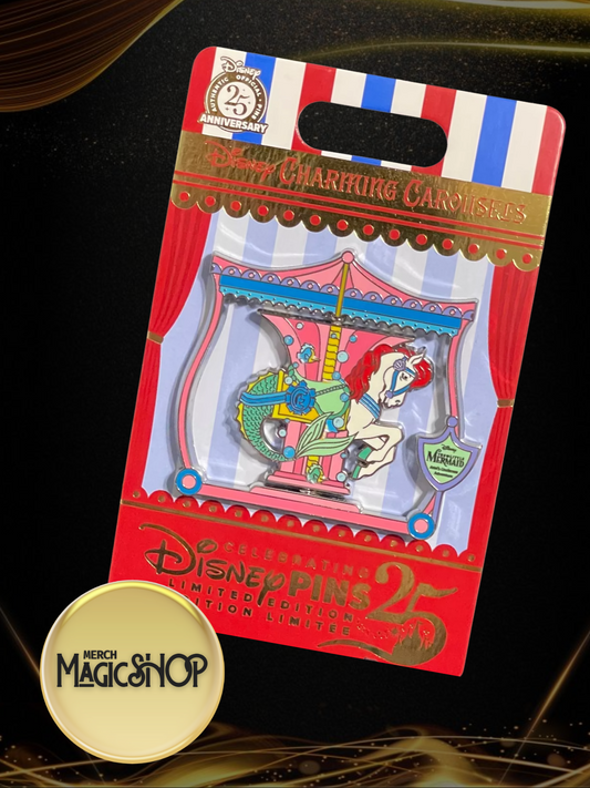 Disney Parks Pin 2025 Charming Carousels Voyage of the Little Mermaid LE 2000