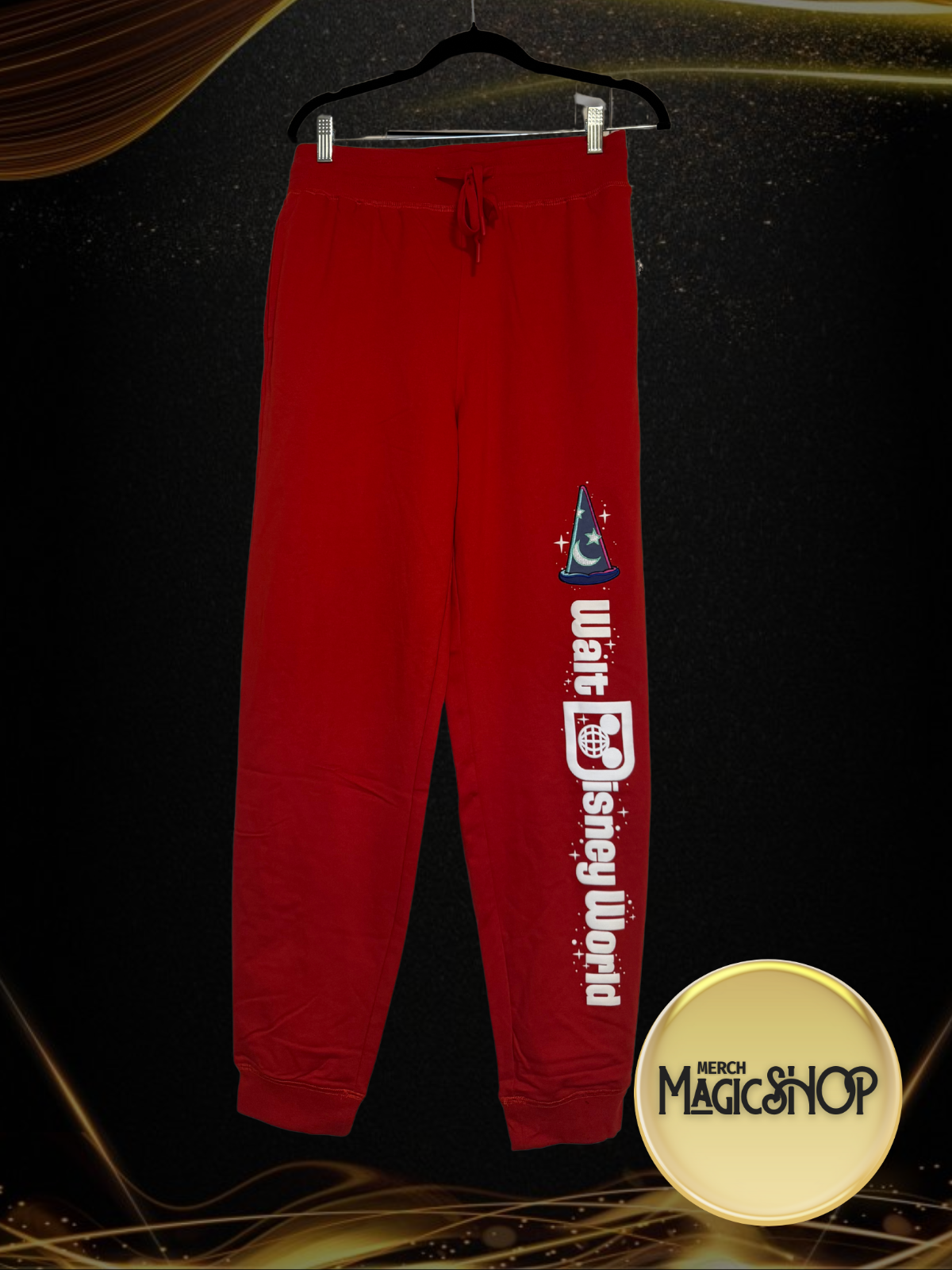 2025 Disney Parks WDW Sorcerer Mickey Red Joggers