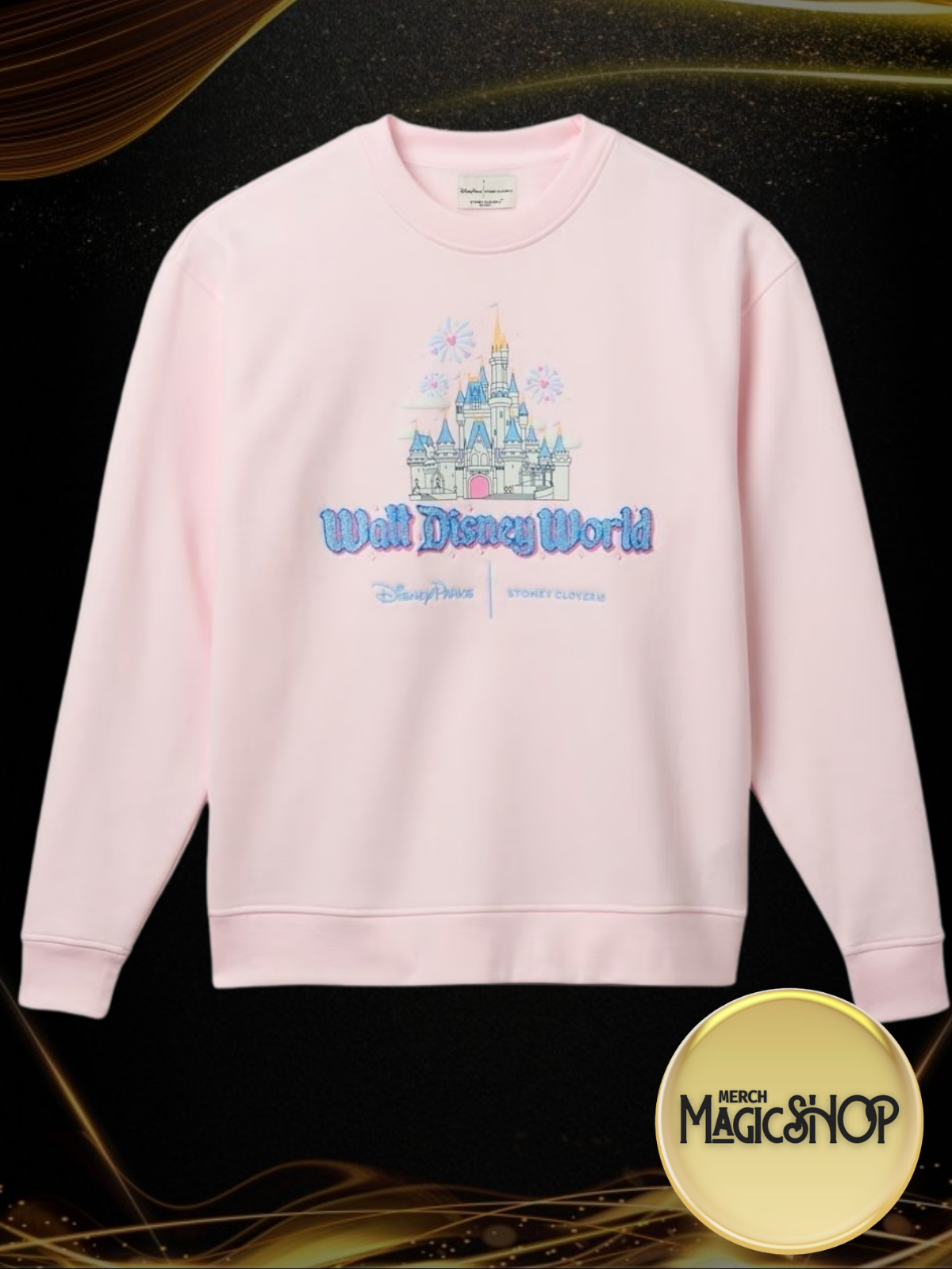 Walt Disney World Cinderella Castle Sweatshirt Stoney Clover Lane Pink